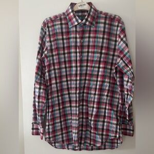 Peter Millar Men's Colorful Plaid Button Down Shirt